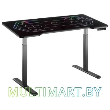 Компьютерный стол ErgoSmart Gaming Electric Desk 1360x660x28 (черный/черный)
